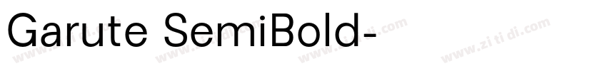 Garute SemiBold字体转换